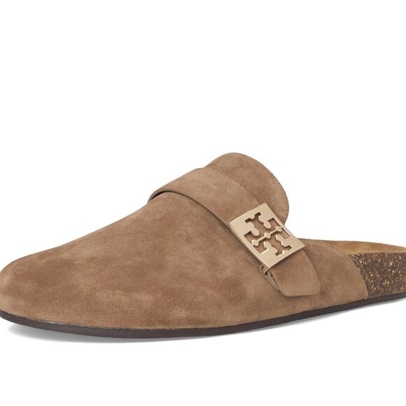 Tory Burch Suede Mellow Mule – River Rock - Picture 6 of 9
